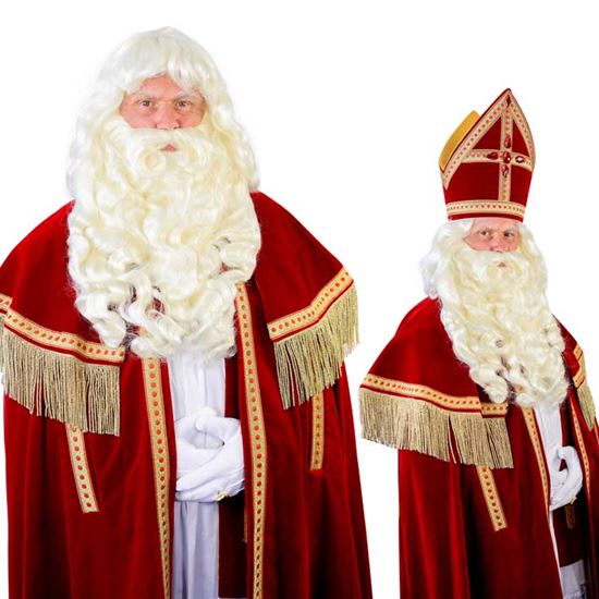 verkoop - attributen - Sinterklaas & Piet - Pruik en Baard Sinterklaas IV